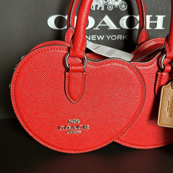 NWT Coach Cherry Crossbody Fruit Summer Handbag Purse Red Leather Crossbody - Picture 7 of 10